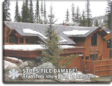 Stops tile damage by transferring snow load to the batten