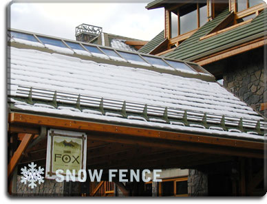 Commercial Roof Snow Fence